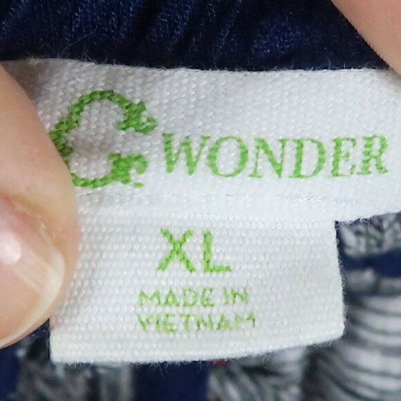 C WONDER BLUE FLORAL HIGH RISE RAYON SHORTS WITH POCKETS SIZE XL - Picture 2 of 8